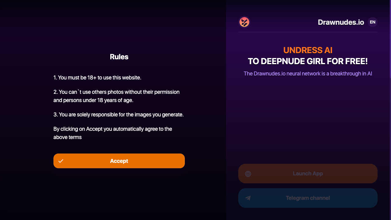 Drawnudes.io - DeepNude Free, Undress and Nude AI