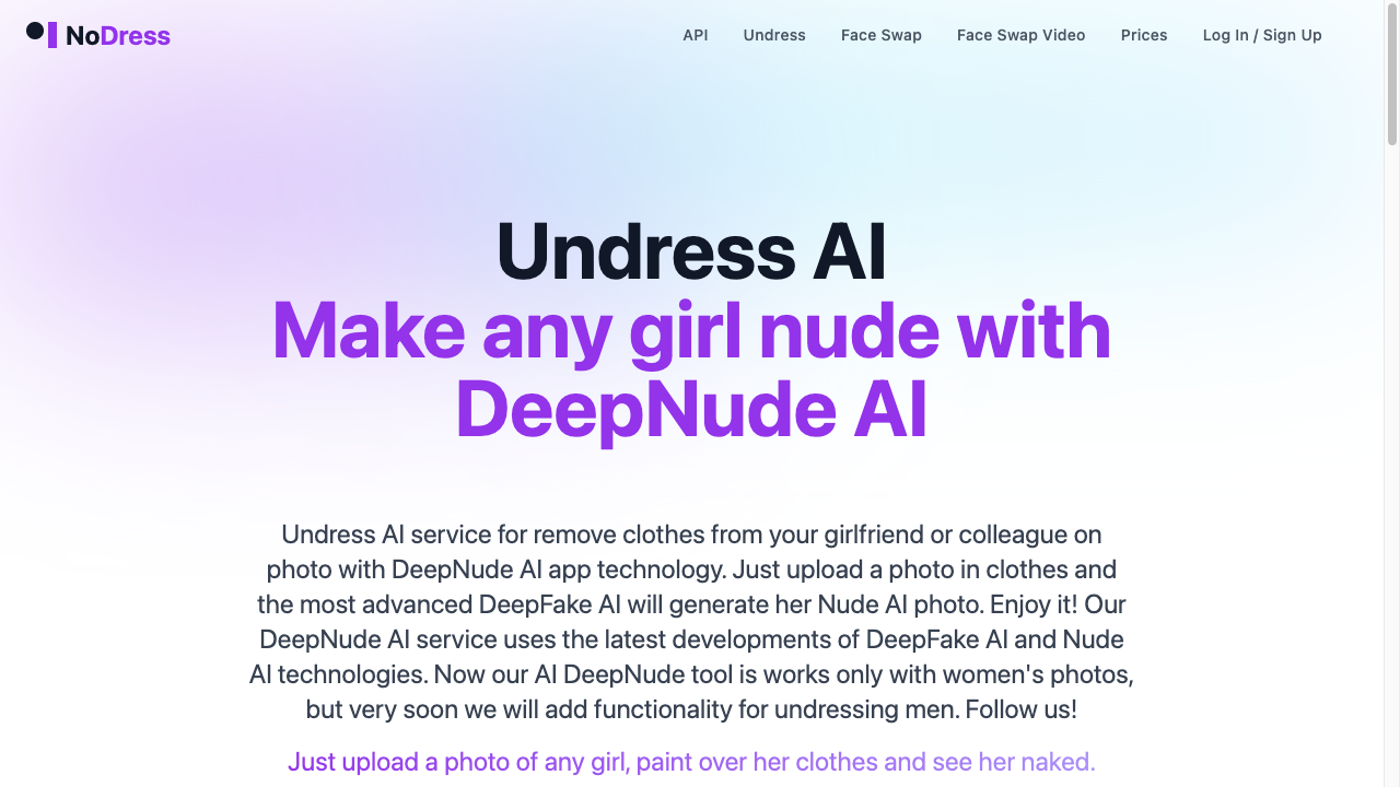 Undress AI. Make any girl nude with DeepNude AI